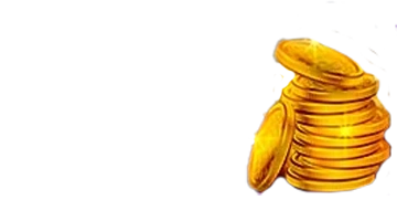 Изображение стопки золотых монет, представляющее бонус кэшбэка в Казино Вулкан Старс.